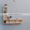 DIY Grid Storage Shelf, Unique living room Decorative Wooden Wall Shelf