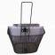 bike parts wholesale black steel bicycle basket/durable bike bicycle with handle