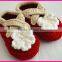 beautiful shoes of girls hand knit baby shoes with crochet flower