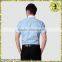 Purple Non-Iron Stripe Contrast-collar Short Sleeves Shirts For Men