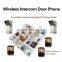 Hot selling new design long distance wireless color video door phone for villa