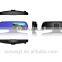 5inch 1080p HD car double camera rearview mirror recorder with wifi and GPS navigation