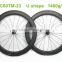 60mm carbon tubular wheelset for road bicycle 23mm wide 700C Full carbon bike wheels with DT 350S and Sapim cx-ray straight pull