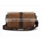 Tan Waxed Canvas Messenger Bag With Full-grain Leather                        
                                                Quality Choice
