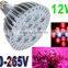 12W E27 LED Bulb Grow Lamp Red Blue LED Plant Lamp Grow Light Bulbs For Garden Greenhouse
