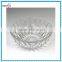large clear big round glass salad bowls
