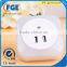 CE GS ROHS indoor sensor 2 USB night light