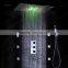 European shower jet system 360*500mm wall panel embeded ceiling rainfall shower head set with body jet