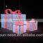 2015 NEW design LED christmas decoration Pink gift box led light