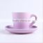 Bulk sale modern design ceramic cup and saucer for tea or coffee