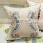new super soft cotton/linen ocean seahorse embroidery cushion
