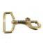 1-1/4" Natural Brass, Swivel Bolt Snap, Solid Brass, quick release snap hook