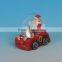 Polyresin snowman water globe