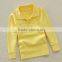 latest design kids long sleeve blank green pique kids 100% cotton polo t shirt