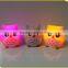 3LEDS flashing owl children night light color change toy