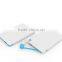 Hot selling Ultra Slim Built in Cable Portable Power Bank 3000mAh