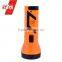 Portable Solar LED Flashlight in Orange Red Blue with Handle