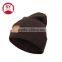 wholesale custom leather patch slouchy beanie
