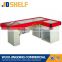 Factory direct price luxury retail store fixtures cashier counter