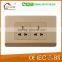 Hot selling double two-pin wall switch socket