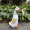 Resin duck paddle figurines sensor garden decor