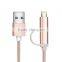 Flexible Attractive color 8pin USB sync charge cable 1.2M for Samsung,Huawei,LG,Google nexus ,For iPhone iPad