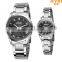 Selling couple stainless steel strap watch