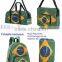 Portable travel bag with Brazil flag printing