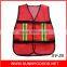 red adult reflective adjustable safety vest