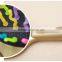 2015 Korea Style New Design Hot Selling Head Massage Rainbow ABS Hairdressing Comb with Mirror