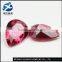 luster pear cut rose color loose synthetic glass gemstone, loose synthetic glass gemstones, synthetic glass gemstone