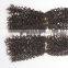 4pcs modacrylic fibre #1B black Kinky Curl synthetic hair extensions for black women hair bundle weaves