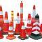 Orange Flexible Plastic Warning post for traffic