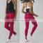 Oem service fashion design sports wear 88% polyester 12% spandex yoga pants wholesale