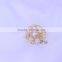 AAA round gold pearl ring, pearl ring finger, cheap pearl ring