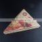 Custom printed triangle brown corrugated pizza box China manufacturer