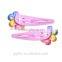 polymer style clay Kids Hair Clips Accessories Smiling Flower style hair clips