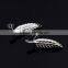 Separations Color Wing Pendant Stud Earrings Silver Plated Earring Cooper Alloy Jewelry