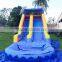 Jumpfun made popular inflatable water slides with dolphin on top hot rental