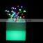 Rotomolding technology environmental protection plastic waterproof light Led Flower Planter For Hall Decorative