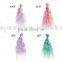 Purple Ombre Wavy Hair Curly Extension Bundles for Doll