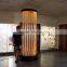 Floor standing water bubble column wall, LED color changing with remote control