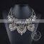 high quality vintage rhinestone chunky statement necklace tin alloy fashion women pendant necklace 6390128