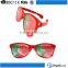 Hot sell cheap fashion trends wholesale man women ce custom colourful red big over size frame sunglasses promotional
