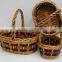 hot sell willow gift basket/flower basket for wedding/handmade flower basket