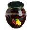 High Quality 100% Tunisian Table Olives,Purple Olives Broken with Cayenne Peppers and Lemon, Purple Olives 370 ml Glass Jar