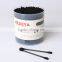 Paper stick white black ear cleaning sticks cotton buds
