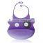Popular funny animal style silicone baby bib