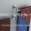 Stainless steel wall with folding towel rack