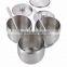 3 Pieces Stainless Steel Spice Jars Set With Rack